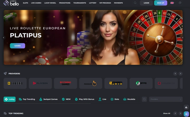 casinobello home page