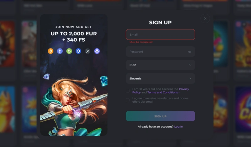 casinobello login page